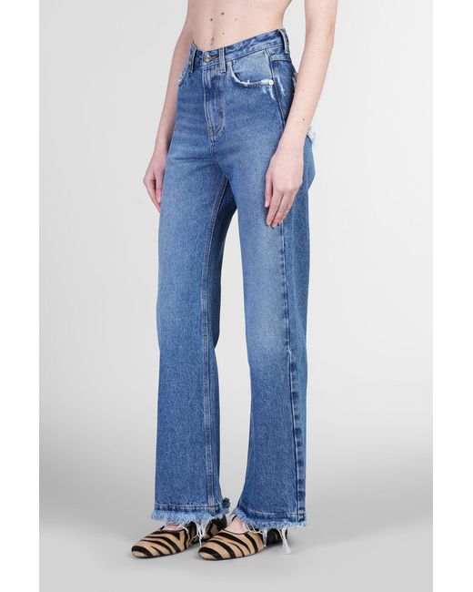 Jeans Clara in Cotone Blu di Séfr in Blue