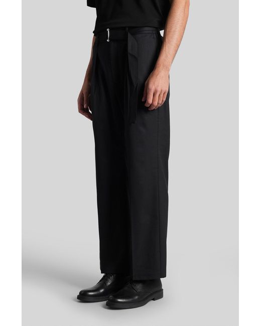 Attachment Pants In Black Polyester for men