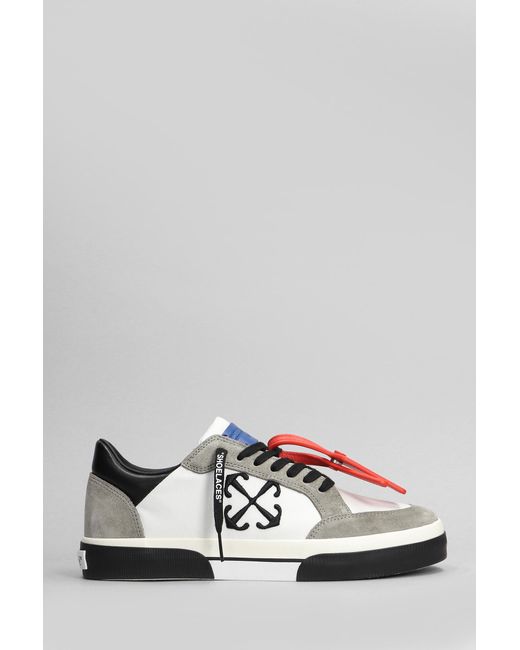 Sneakers New low vulcanized in Cotone Bianco di Off-White c/o Virgil Abloh in White da Uomo