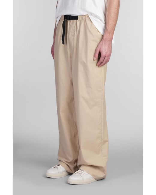 Pantalone in Cotone Beige di Roberto Collina in Natural da Uomo