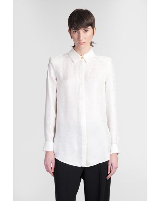 Camicia in viscosa Bianca di Balmain in White