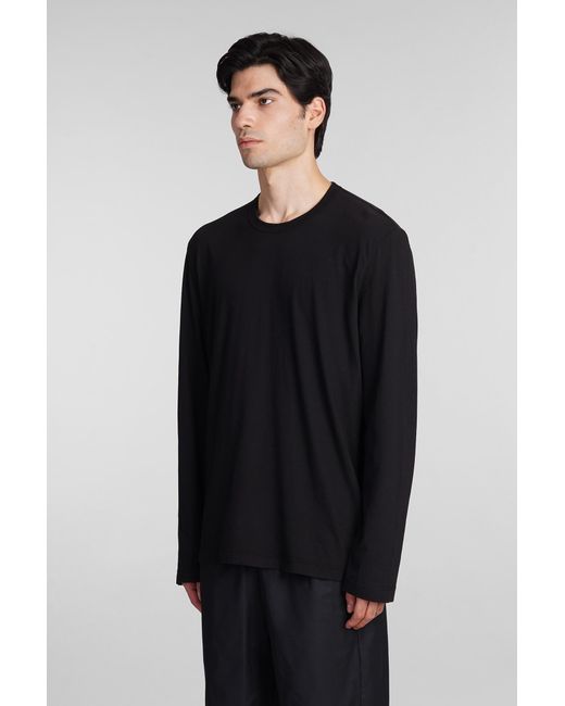 James Perse T-shirt In Black Cotton for men