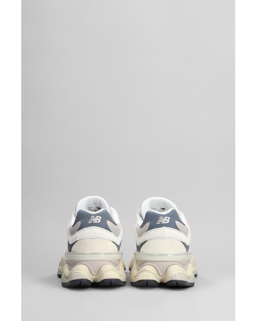 Sneakers 9060 in Camoscio e Tessuto Beige di New Balance in White da Uomo