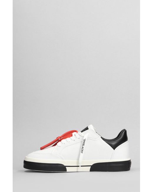 Off-White c/o Virgil Abloh New Low Vulcanized Sneakers In White Cotton for men