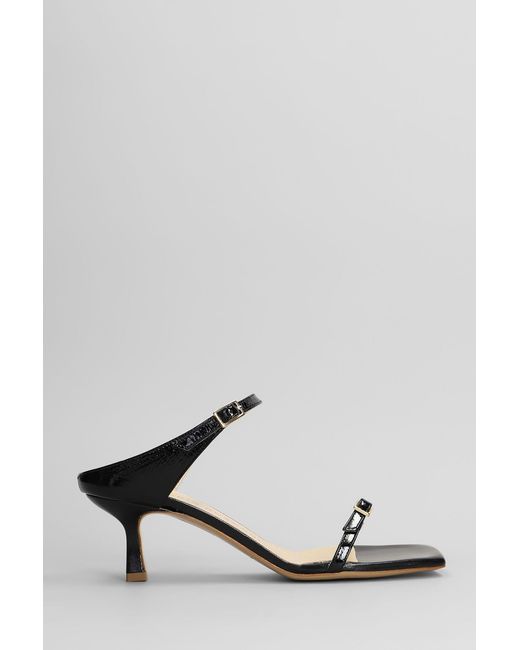 Sandali in Pelle Nera di Fabio Rusconi in Black