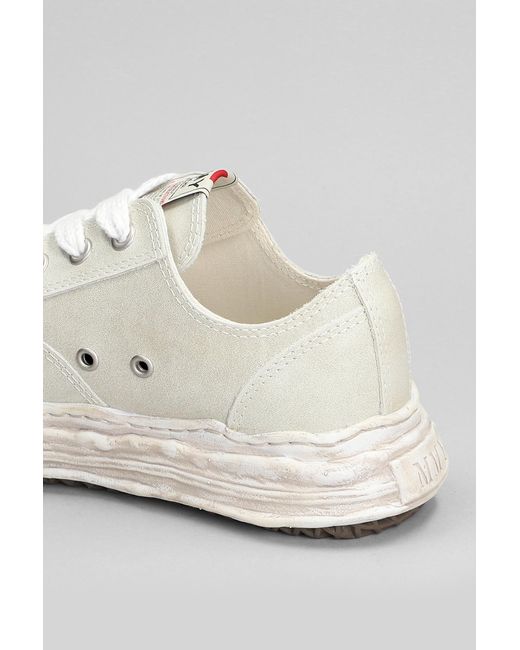 Maison Mihara Yasuhiro White Hank Sneakers In Grey Leather for men
