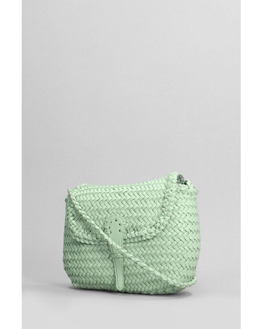 Dragon Diffusion Mini City Shoulder Bag In Green Leather