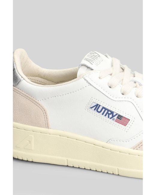 Autry White Medalist Low Sneakers
