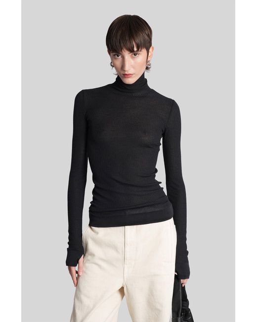 Lemaire Knitwear In Black Wool