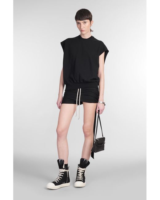 Felpa Sl jumbo tatlin swea in Cotone Nero di Rick Owens in Black