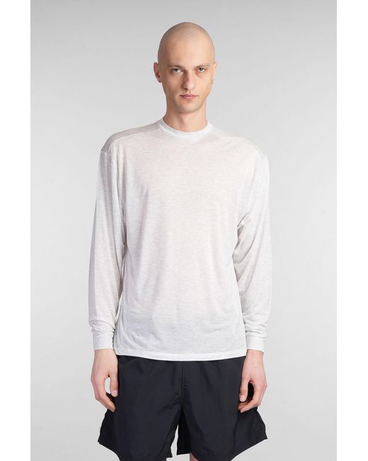 T-Shirt Obi in Cotone Grigio di DANILO PAURA in White da Uomo