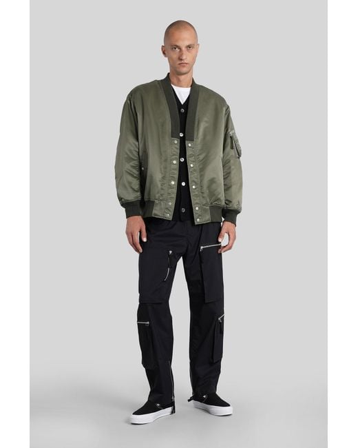Comme des Garçons Green Bomber Jacket for men