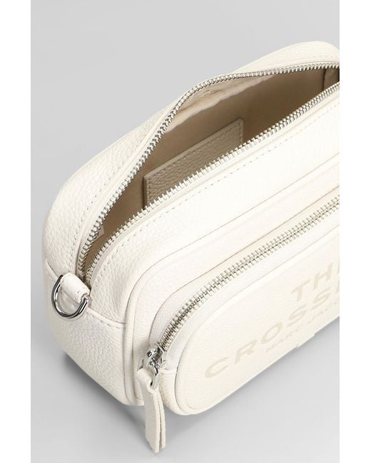 Marc Jacobs Natural The Crossbody Shoulder Bag In White Leather