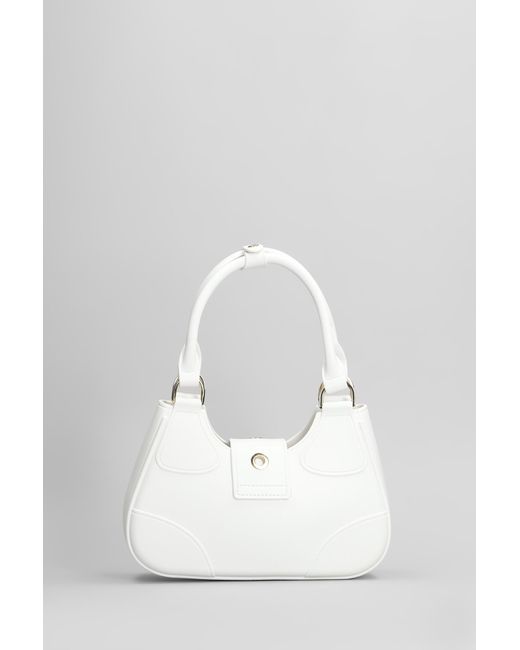 Borsa a spalla Flat Circle in ecopelle Bianca di Marc Ellis in White