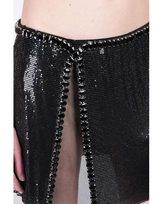Gonna Pixie in Alluminio Nero di Nue in Black