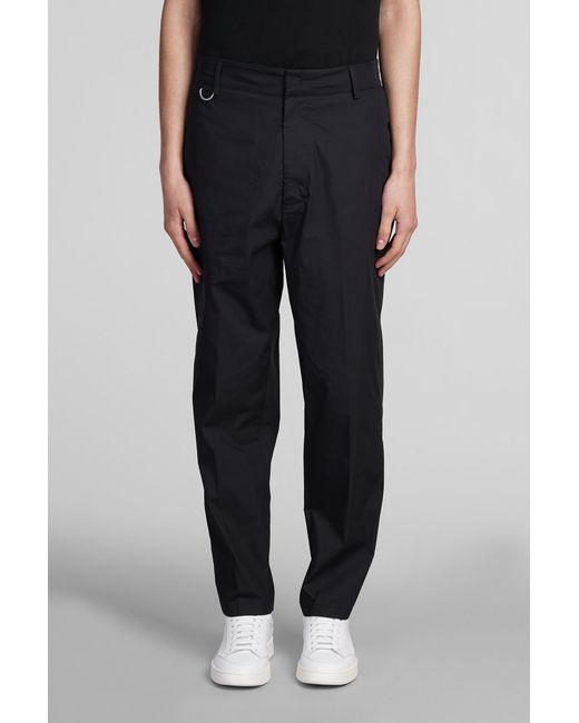 Pantalone George in Cotone Nero di Low Brand in Black da Uomo