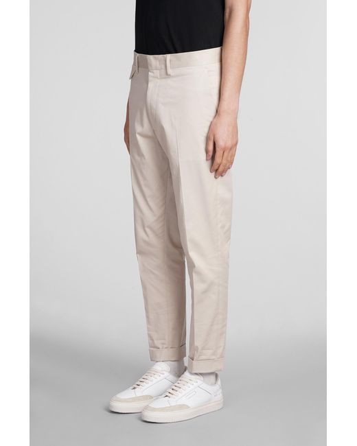 Low Brand Natural Cooper T1.7 Pants In Beige Cotton for men