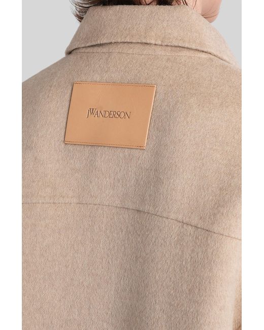 J.W. Anderson Natural Casual Jacket In Beige Wool
