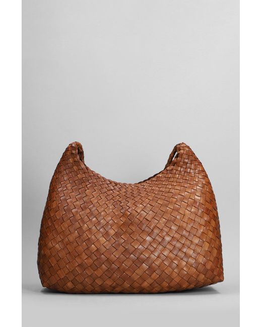 Dragon Diffusion Brown Santa Rosa Shoulder Bag In Leather Color Leather