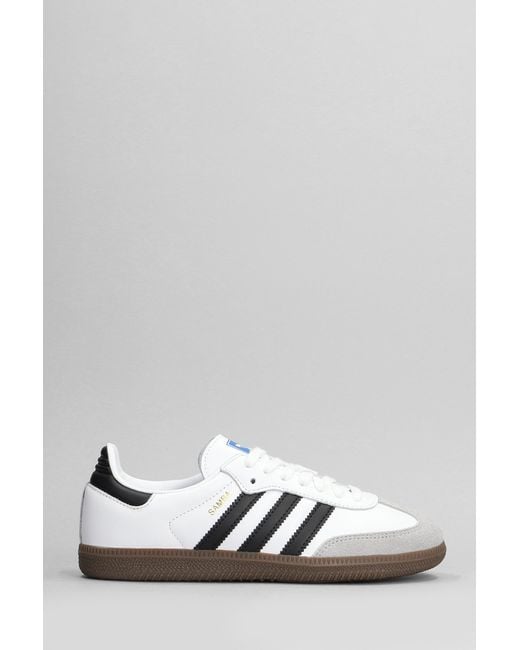 Adidas Multicolor Samba Og Sneakers In White Leather