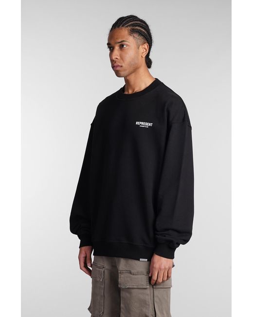 Represent Sweatshirt In Black Cotton for men