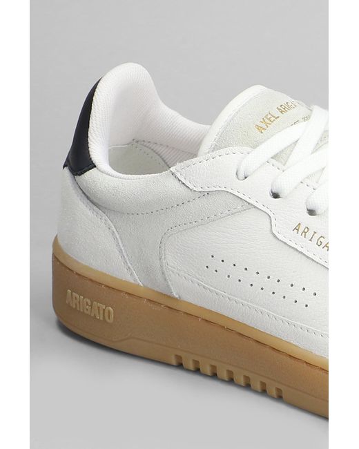 Sneakers Dice T-Toe in Pelle Bianca di Axel Arigato in White