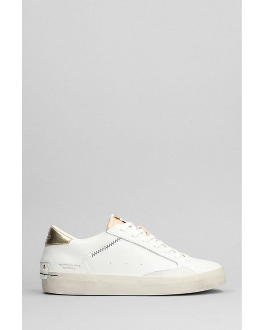 Crime London Sneakers In White Leather