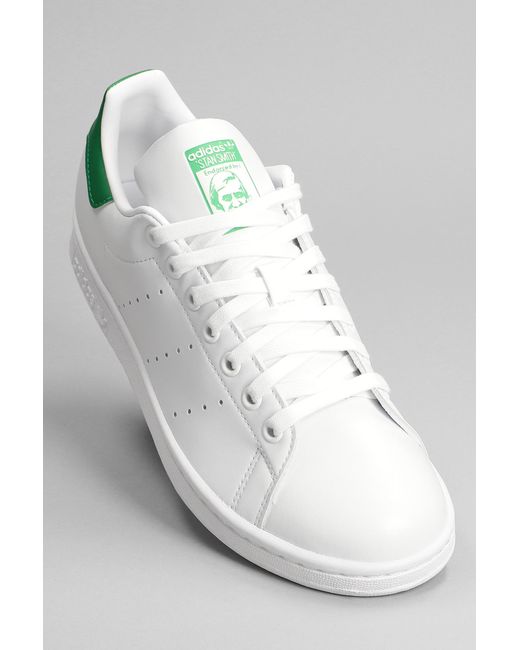 adidas Stan Smith Sneakers In White Leather | Lyst