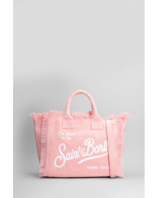 Tote Colette in Cotone Rosa di Mc2 Saint Barth in Pink