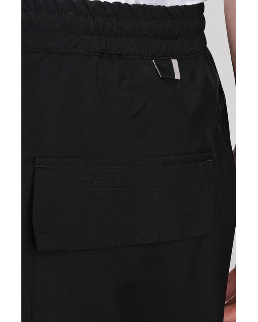 Pantalone George in Lana Nera di Low Brand in Black da Uomo