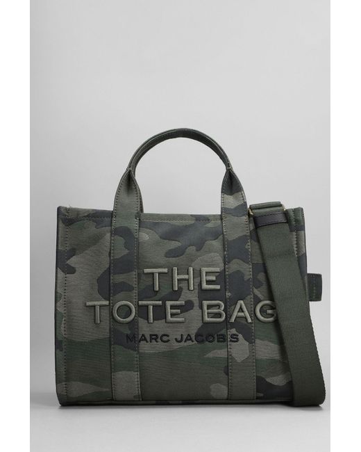 Marc Jacobs Gray The Medium Tote Tote In Camouflage Cotton
