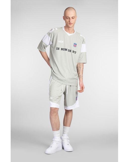 Ih Nom Uh Nit Gray Shorts In Green Polyester for men