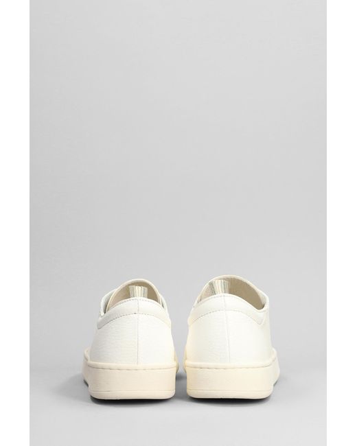 Sneakers Once 002 in Pelle Bianca di Officine Creative in White da Uomo