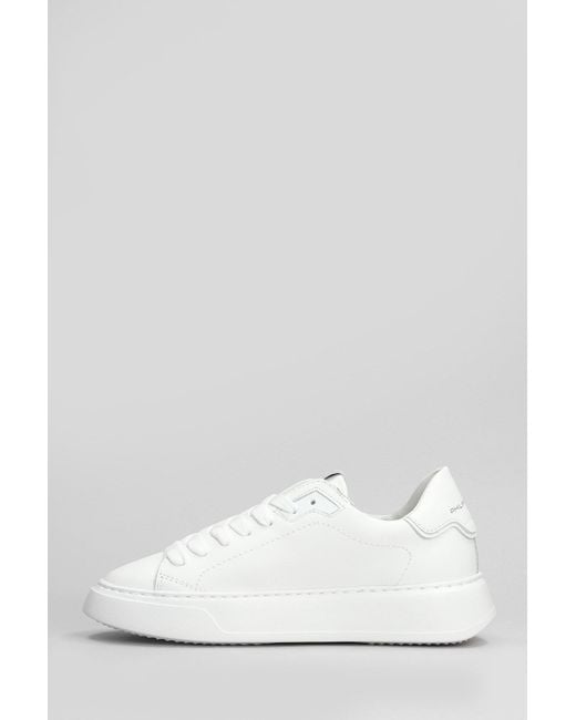 Philippe Model White Temple Low Sneakers for men