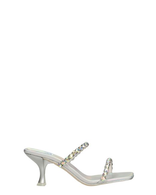 Jeffrey Campbell White Mrs-big-2 Sandals In Leather