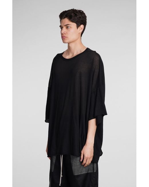 Rick Owens Tommy T T-shirt In Black Cotton for men