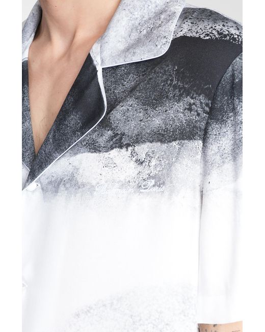 Camicia in viscosa Bianca di Balmain in White da Uomo