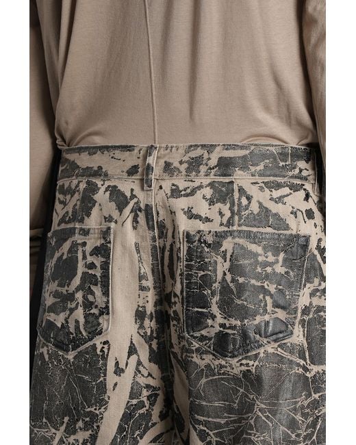 Rick Owens Geth Jeans Jeans In Black Cotton for men