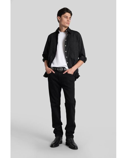 AMISH David Jeans In Black Denim for men