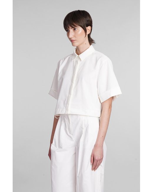 Camicia Ryett in Cotone Bianco di Jonathan Simkhai in White