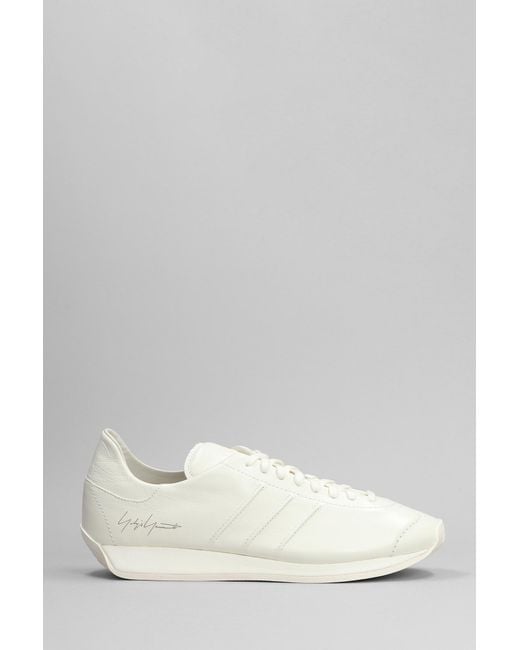 Y-3 White Country Sneakers for men