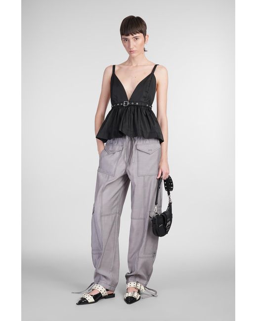 Topwear in Poliammide Nera di Ganni in Black
