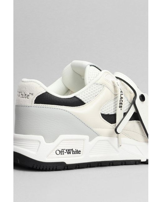 Off-White c/o Virgil Abloh Kick Off Sneakers In White Leather for men