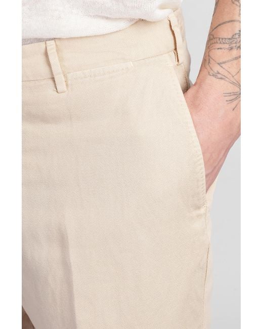 Pantalone Flip ffevo in Cly Beige di Santaniello in Natural da Uomo