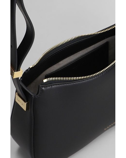 Borsa a spalla Concerto in Pelle Nera di Lanvin in Black