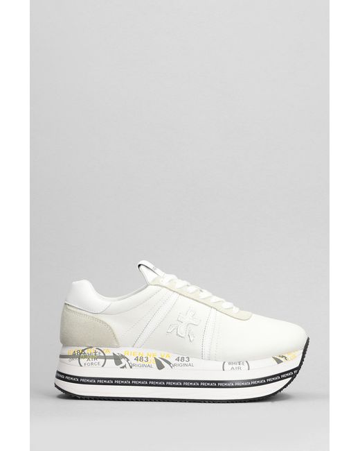 Premiata White Beth Sneakers