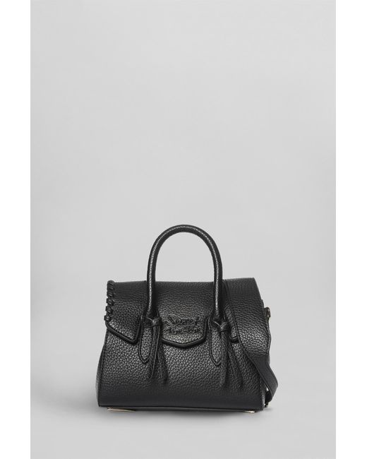 Tote Laya xsmall in Pelle Nera di Secret Pon-pon in Black