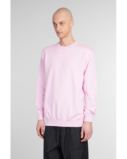 Felpa in Cotone Rosa di Comme des Garçons in Pink da Uomo