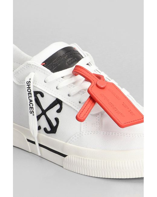 Sneakers New low vulcanized in Cotone Bianco di Off-White c/o Virgil Abloh in White