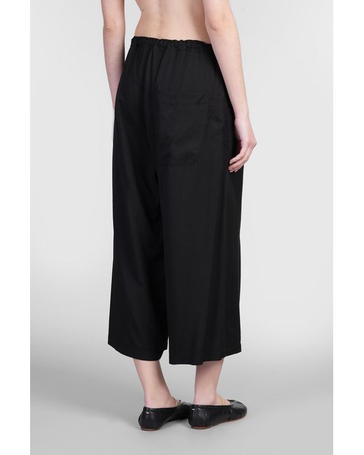 Pantalone in Rayon Nero di Y's Yohji Yamamoto in Black